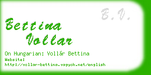 bettina vollar business card